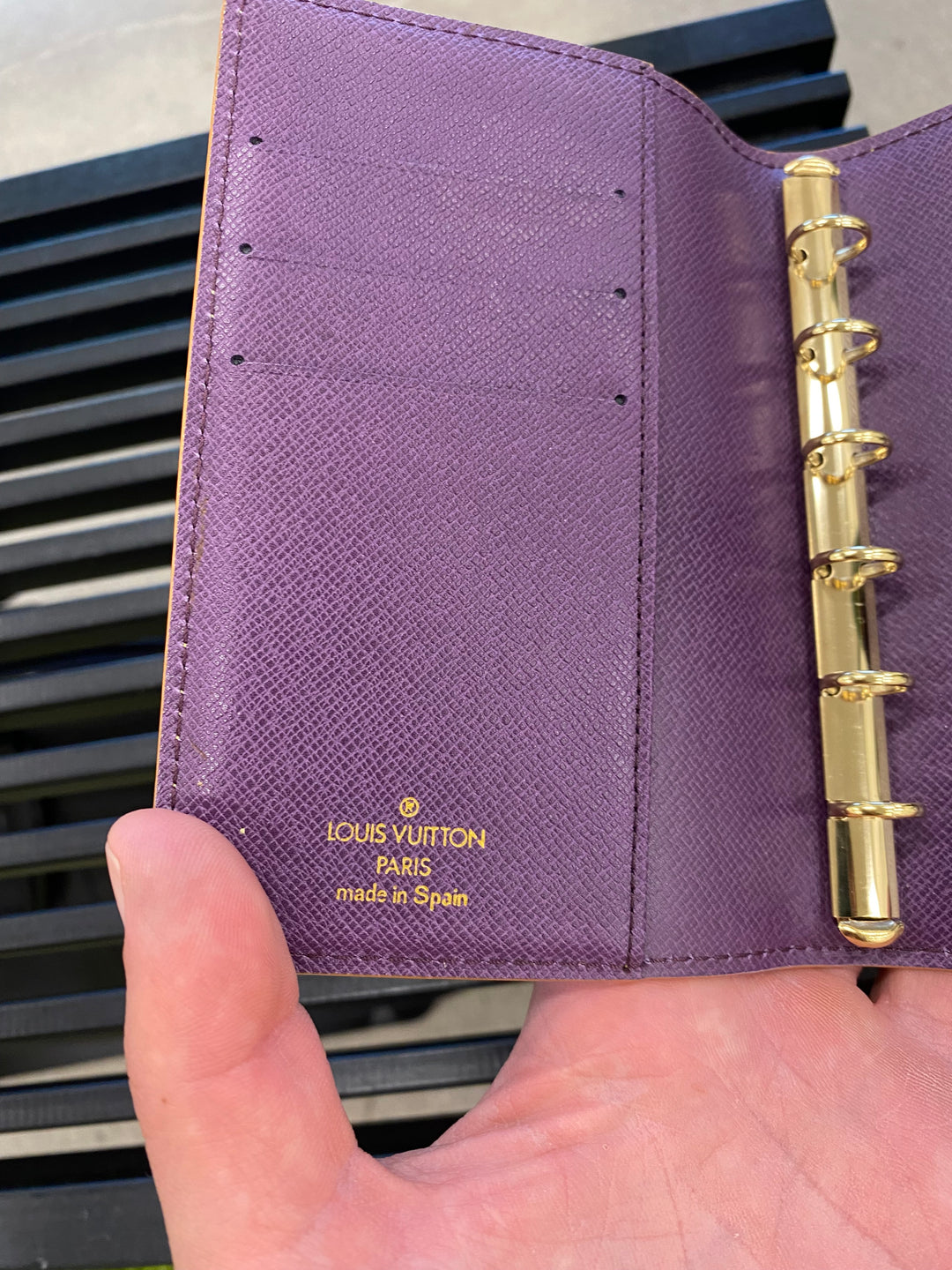 Louis Vuitton Yellow Epi Agenda PM (9490)