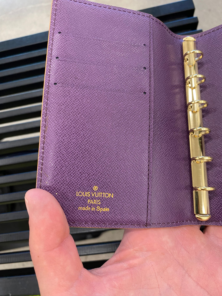 Louis Vuitton Yellow Epi Agenda PM (9490)