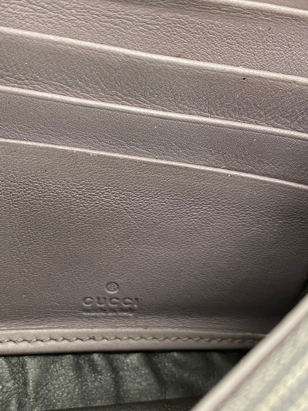Gucci Lavender Micro Guccissima Long Wallet (3305)