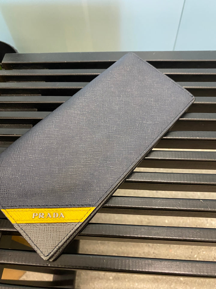Prada Saffiano Long Bifold Wallet (3483)