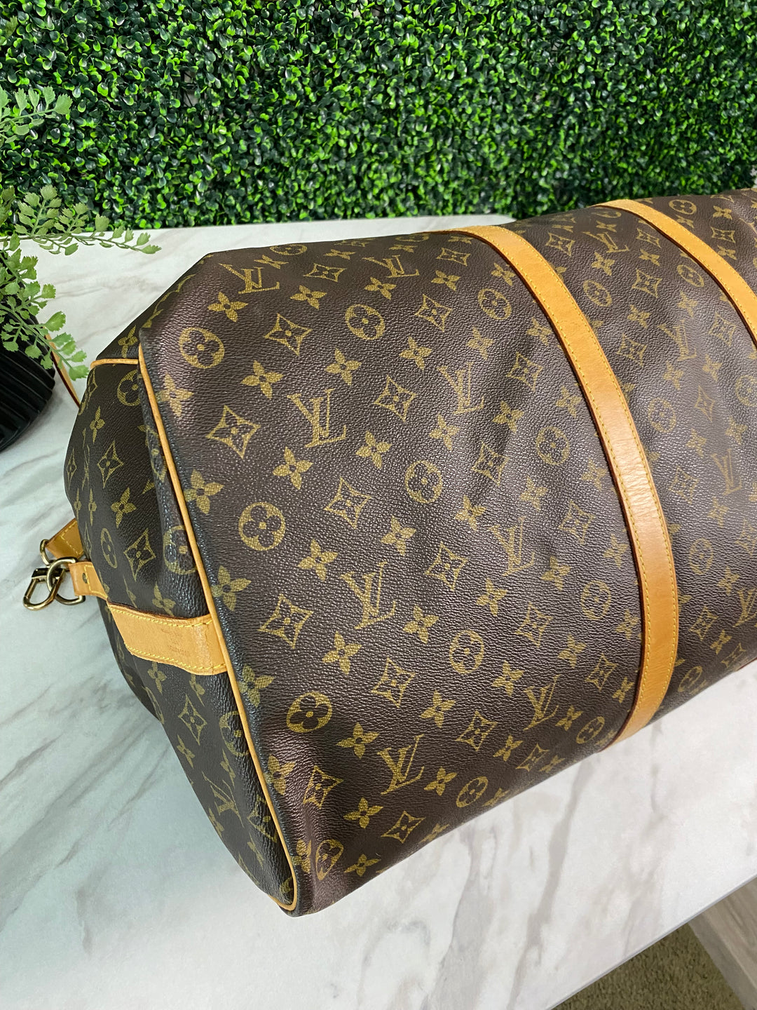 Louis Vuitton Monogram Keepall Bandouliere 60 (0647)