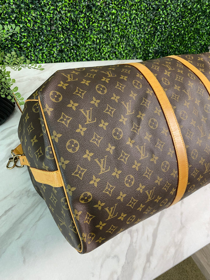 Louis Vuitton Monogram Keepall Bandouliere 60 (0647)