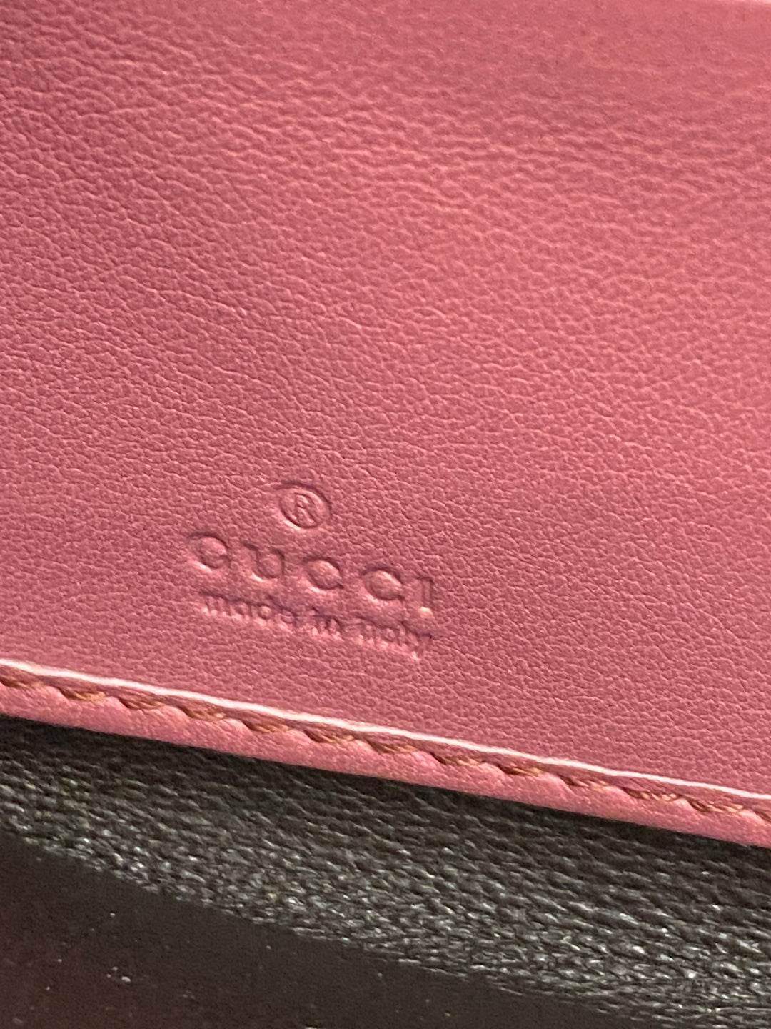 Gucci GG Canvas and Pink Leather Zippy Wallet (1837)