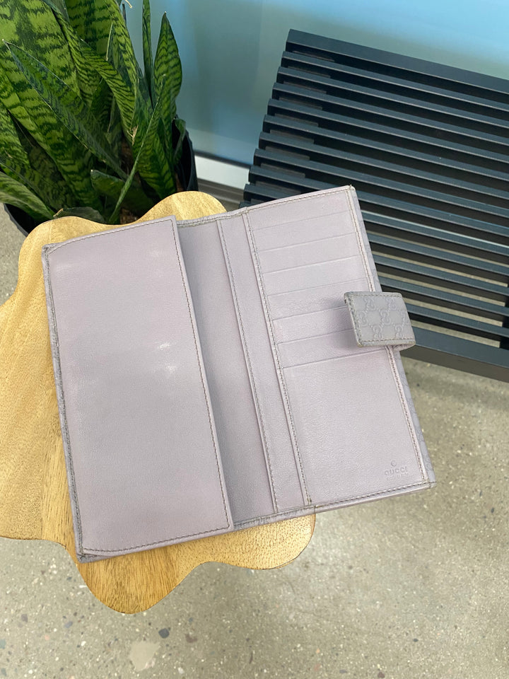 Gucci Grey Guccissima Long Wallet (5933)