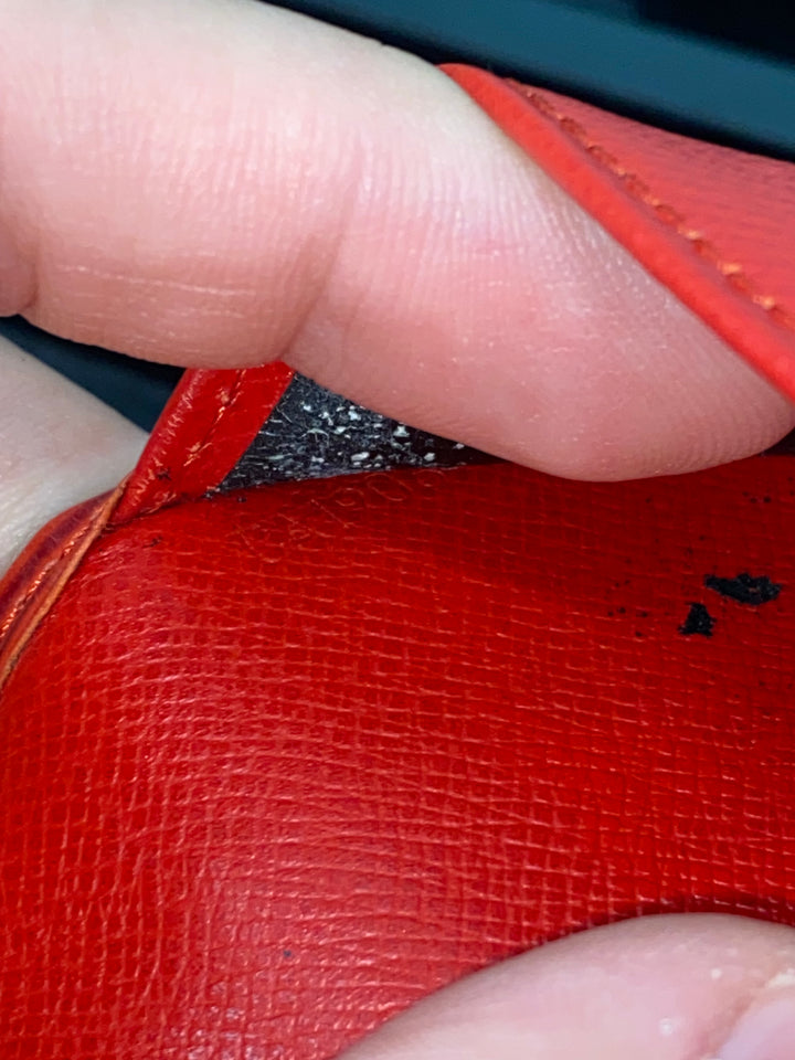 Louis Vuitton Red Epi Long Bifold Wallet (6813)
