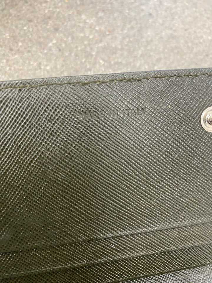 Prada Green Nylon Long Wallet (4047)