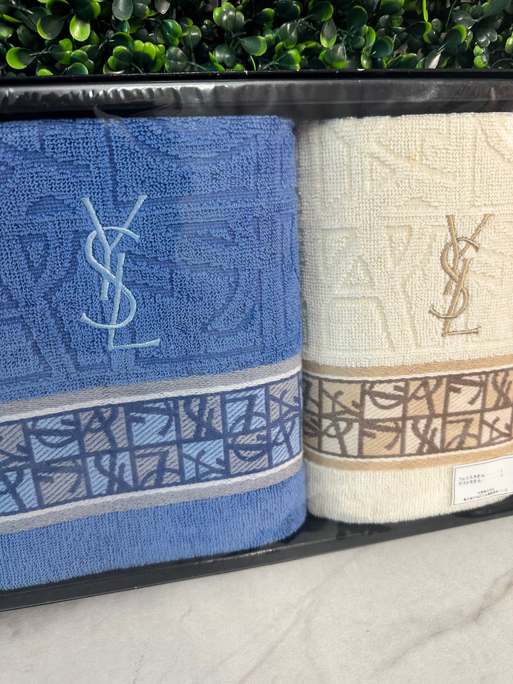 Saint Laurent YSL Two Towel Set (7666)