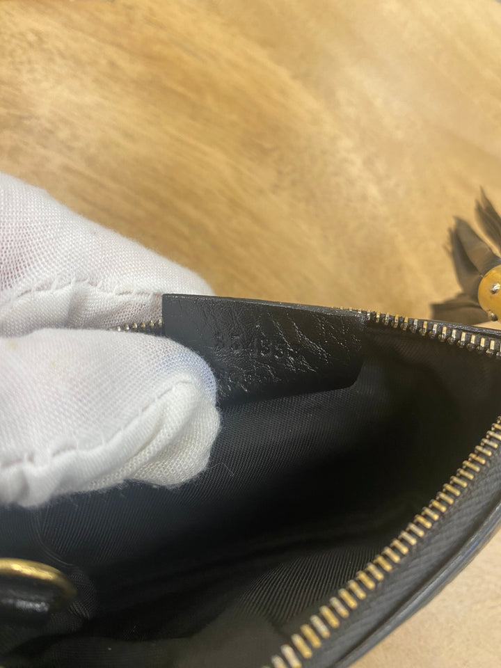 Gucci Black Leather Soho Key Cles (6837)