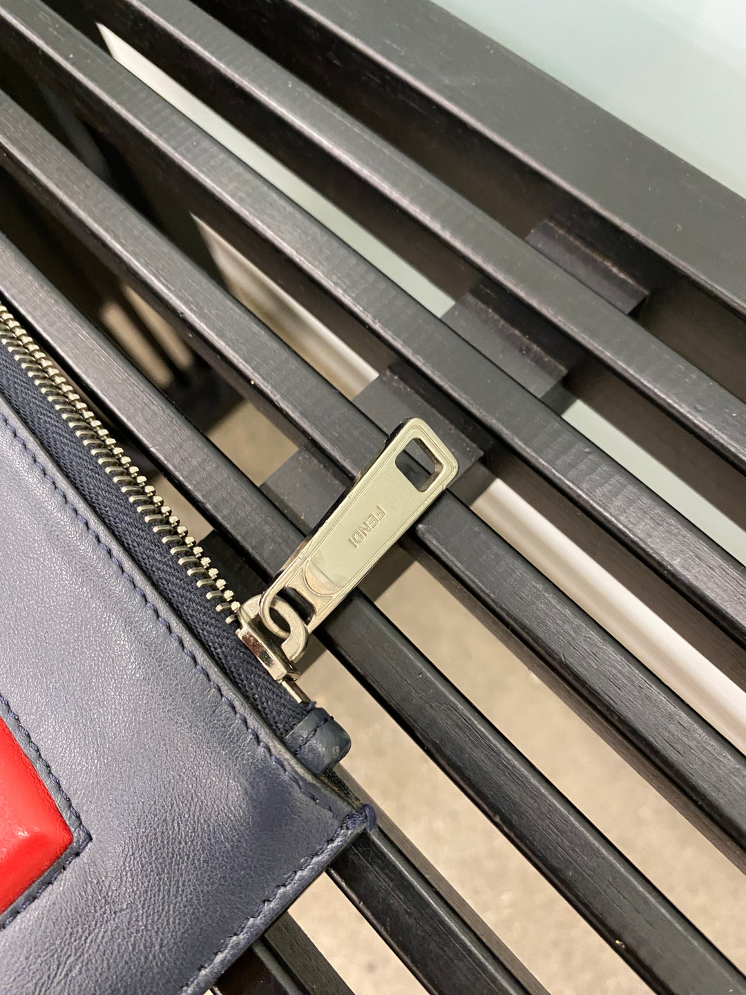 Fendi Black Leather Pouch (0144)