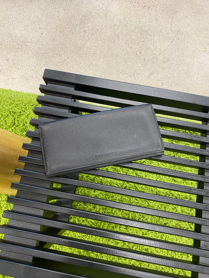 Burberry Black Saffiano Long Wallet (7292)