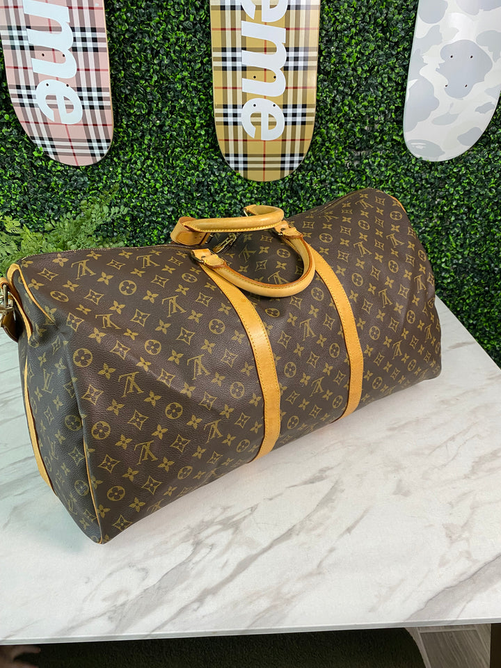 Louis Vuitton Monogram Keepall Bandouliere 60 (0647)