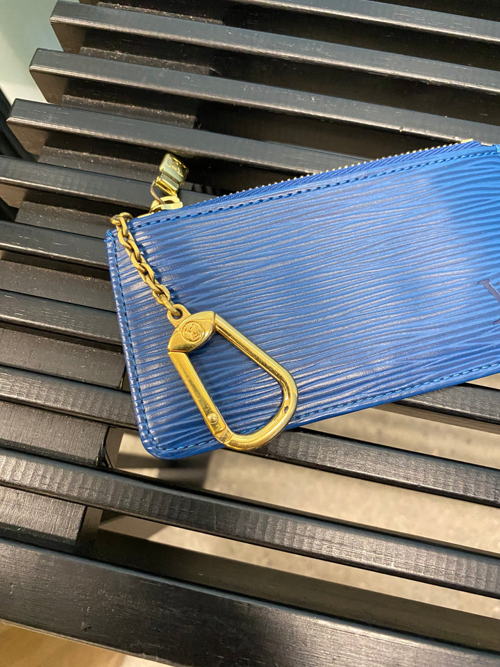 Louis Vuitton Blue Epi Key Cles (4960)