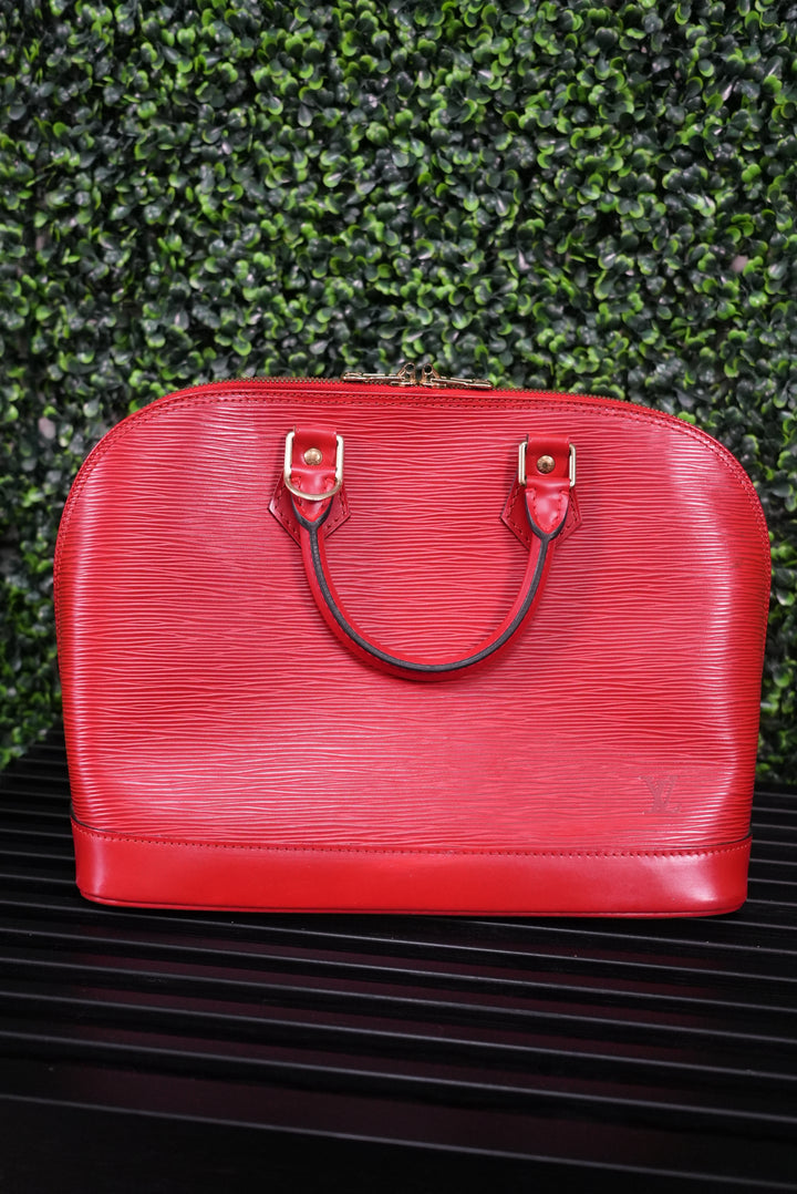 Louis Vuitton Red Epi Alma PM