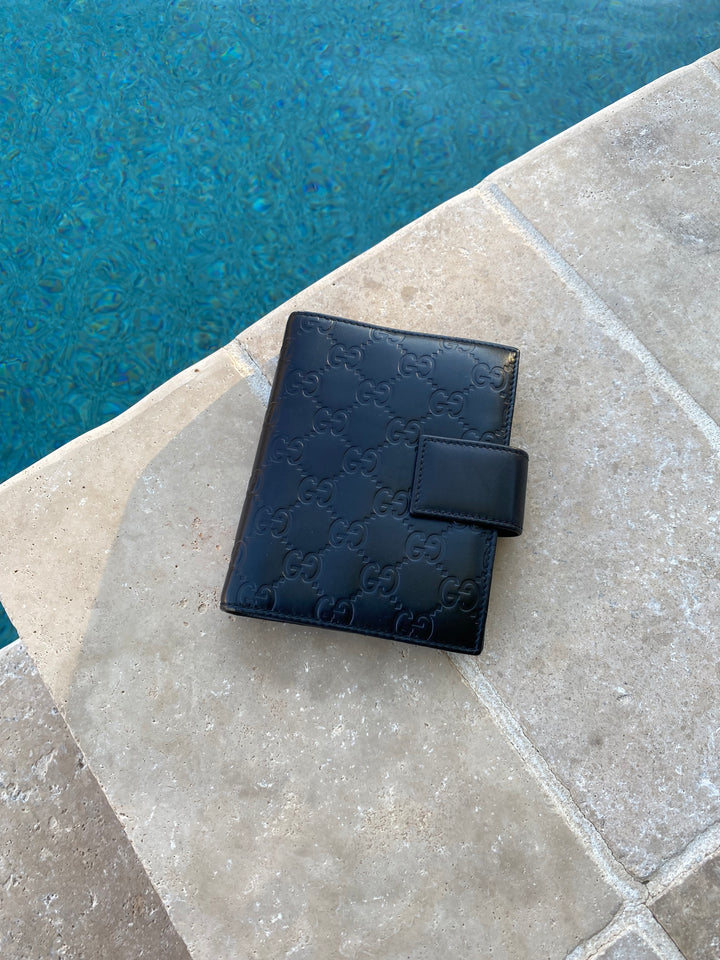 Gucci Black Guccissima Agenda PM (5081)
