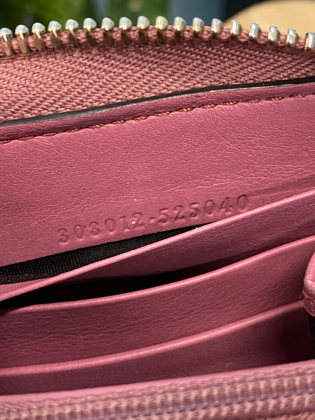Gucci GG Canvas and Pink Leather Zippy Wallet (1837)