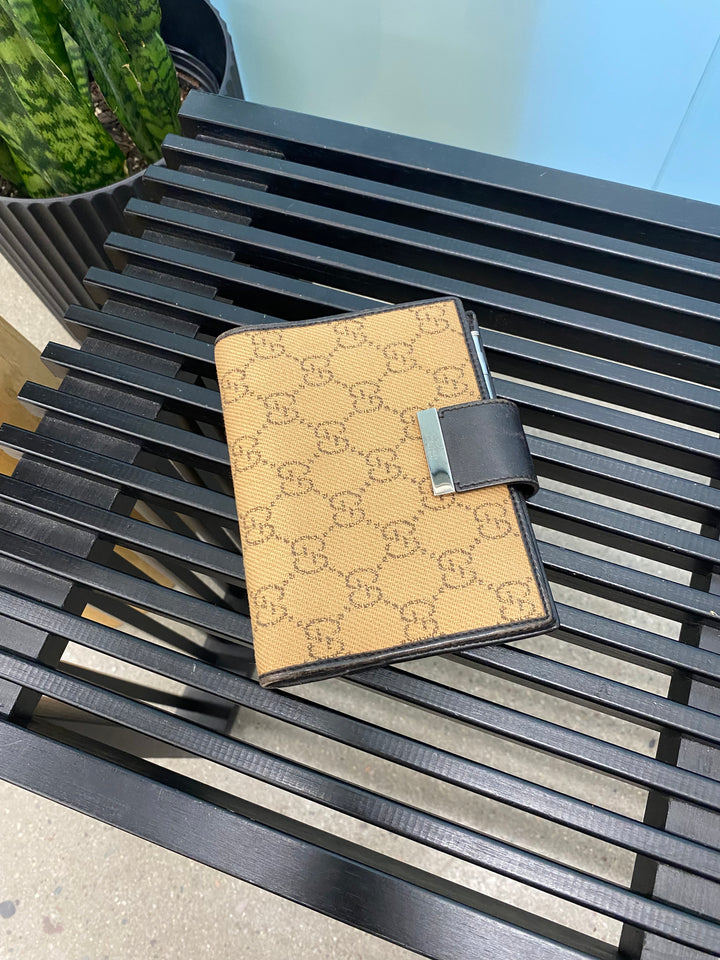 Gucci Tan GG Canvas Agenda PM (3524)