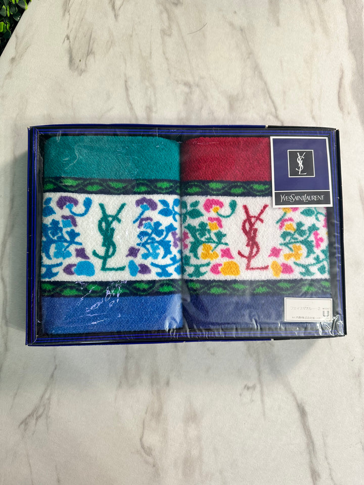 Saint Laurent YSL Floral Two Towel Set (8712)
