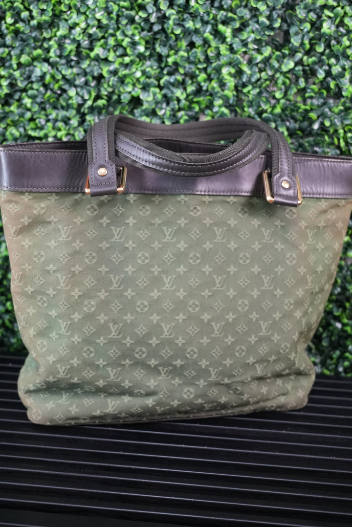 Louis Vuitton Navy Green Handbag