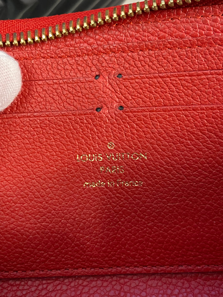 Louis Vuitton Navy Empreinte Clemence Zippy Wallet (4288)