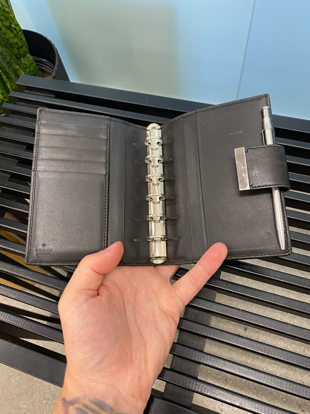 Gucci Tan GG Canvas Agenda PM (3524)
