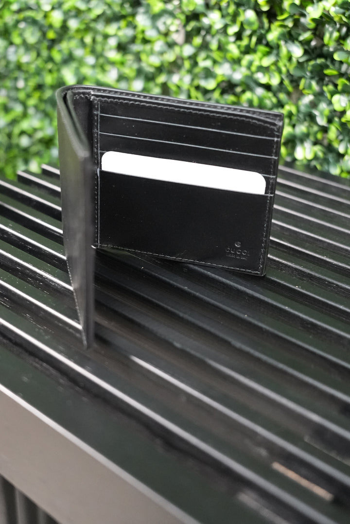 Gucci Black Leather Billfold