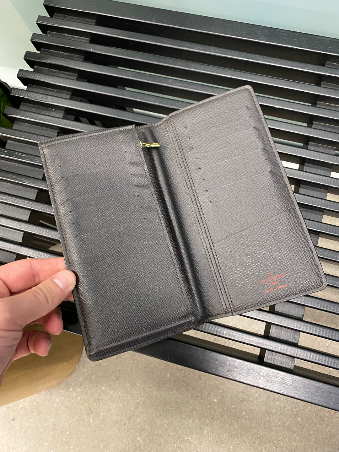 Louis Vuitton Damier Ebene Brazza Wallet (5895)