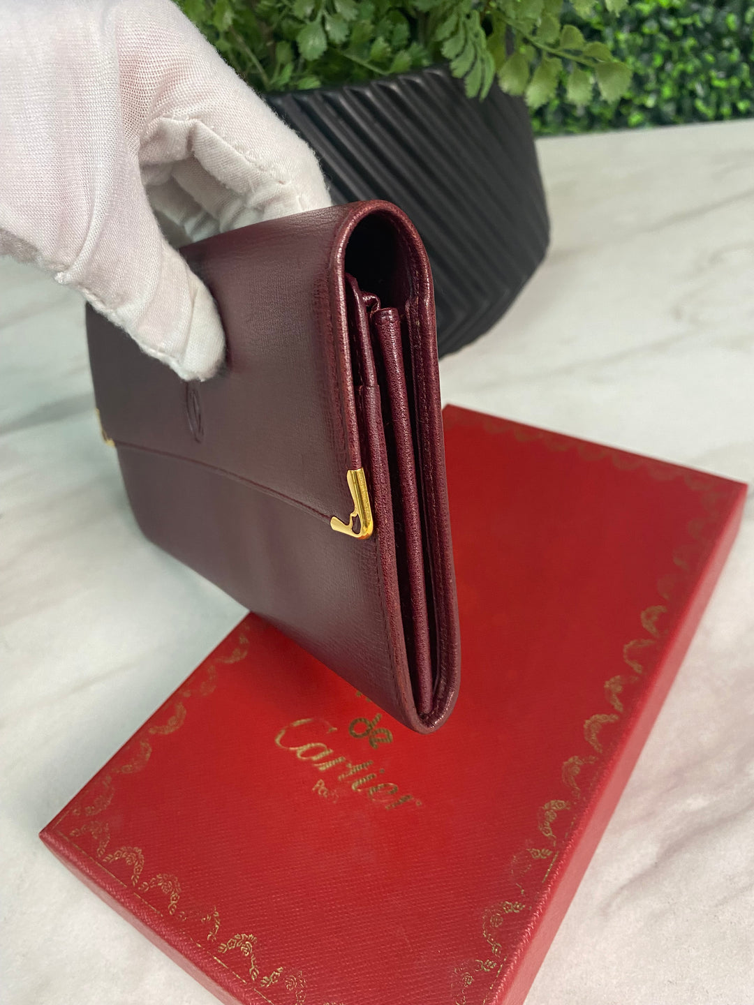 Cartier Burgundy Long Wallet (7186)