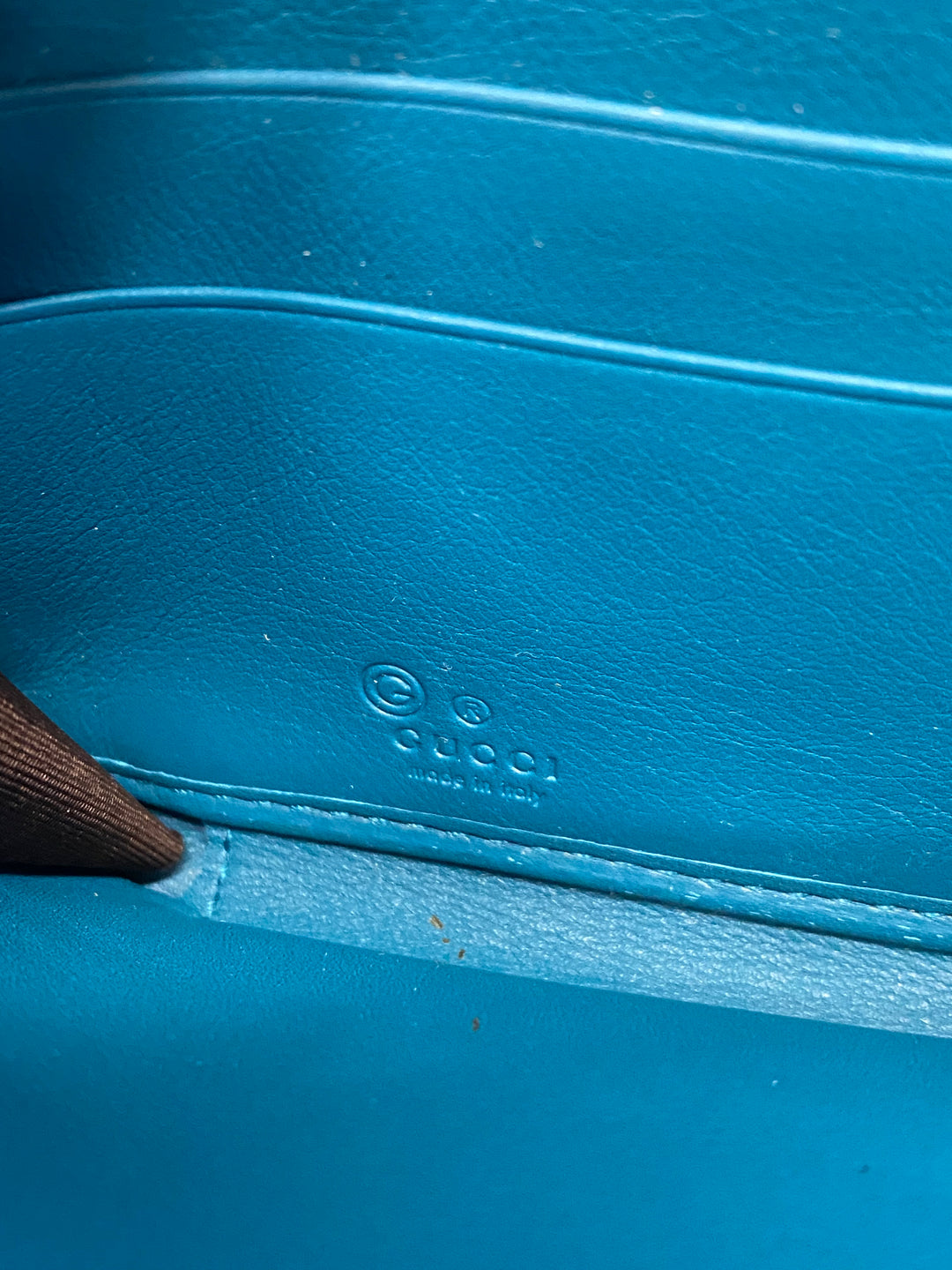 Gucci Turquoise Guccissima Zippy Wallet (8370)