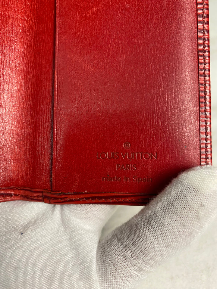 Louis Vuitton Red Epi Card Case (7016)