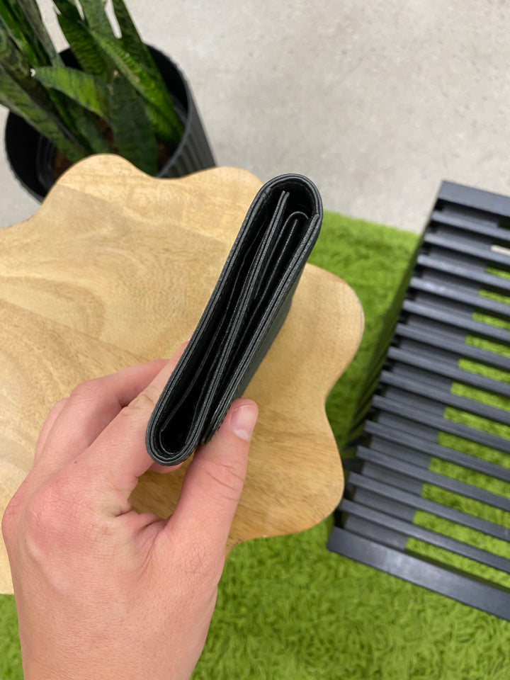 Prada Black Nylon Compact Wallet (8783)