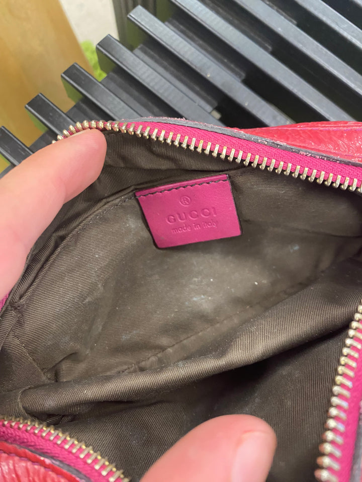 Gucci Red Patent Leather Soho Pouch (3672)
