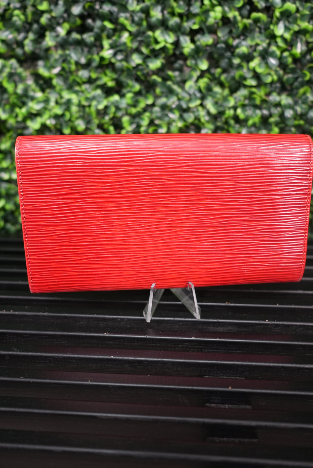 Louis Vuitton Red Epi Long Wallet