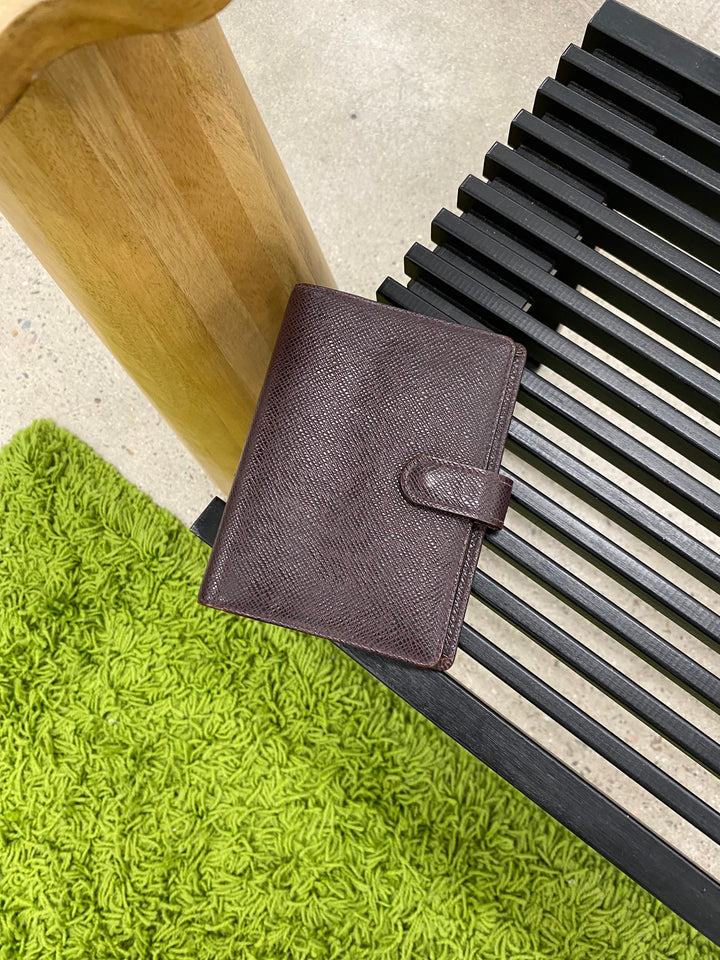 Louis Vuitton Burgundy Taiga Leather Agenda PM (9506)