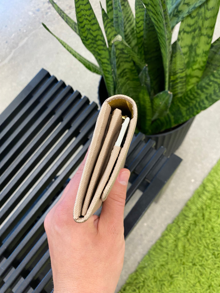 Prada Beige Saffiano Long Wallet (4027)