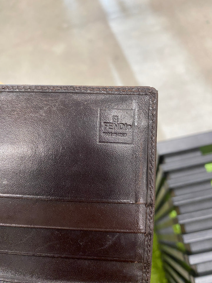 Fendi Zucca Long Flap Wallet (1213)