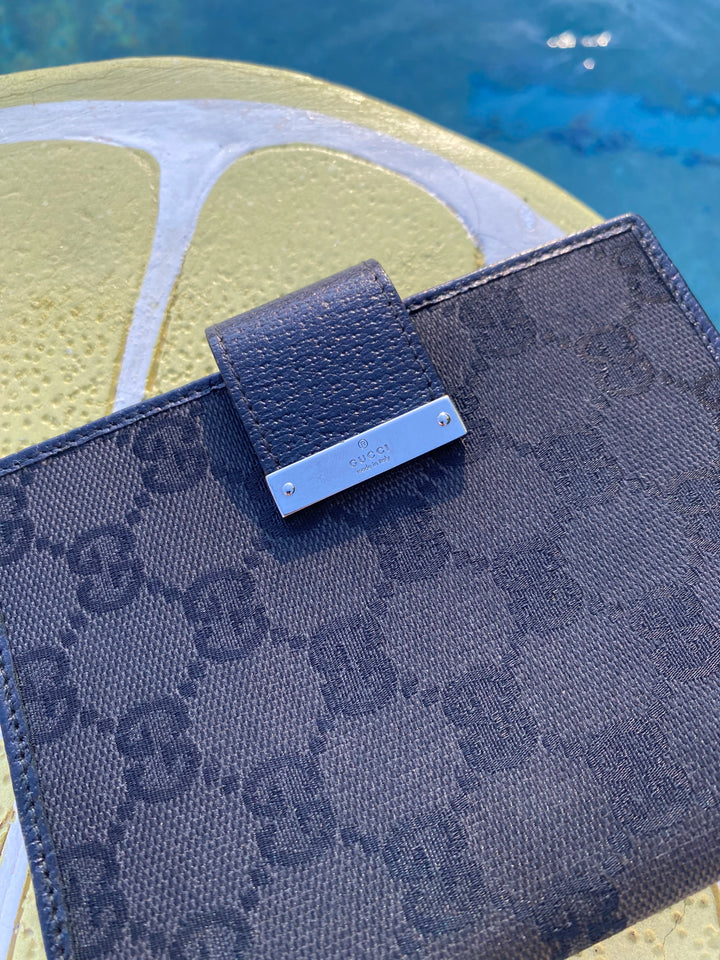 Gucci Black GG Canvas Agenda PM (3530)