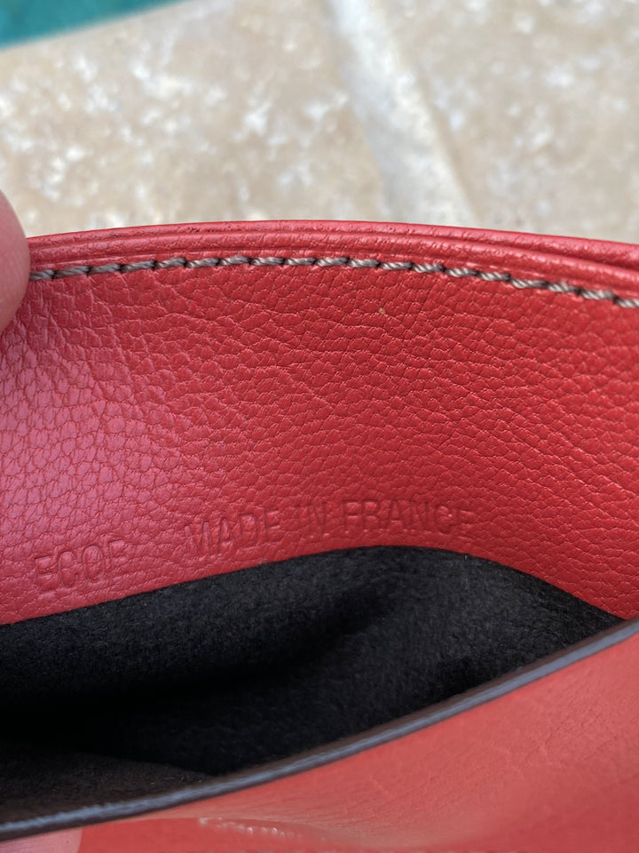 Cartier Red Leather Card Holder (9184)