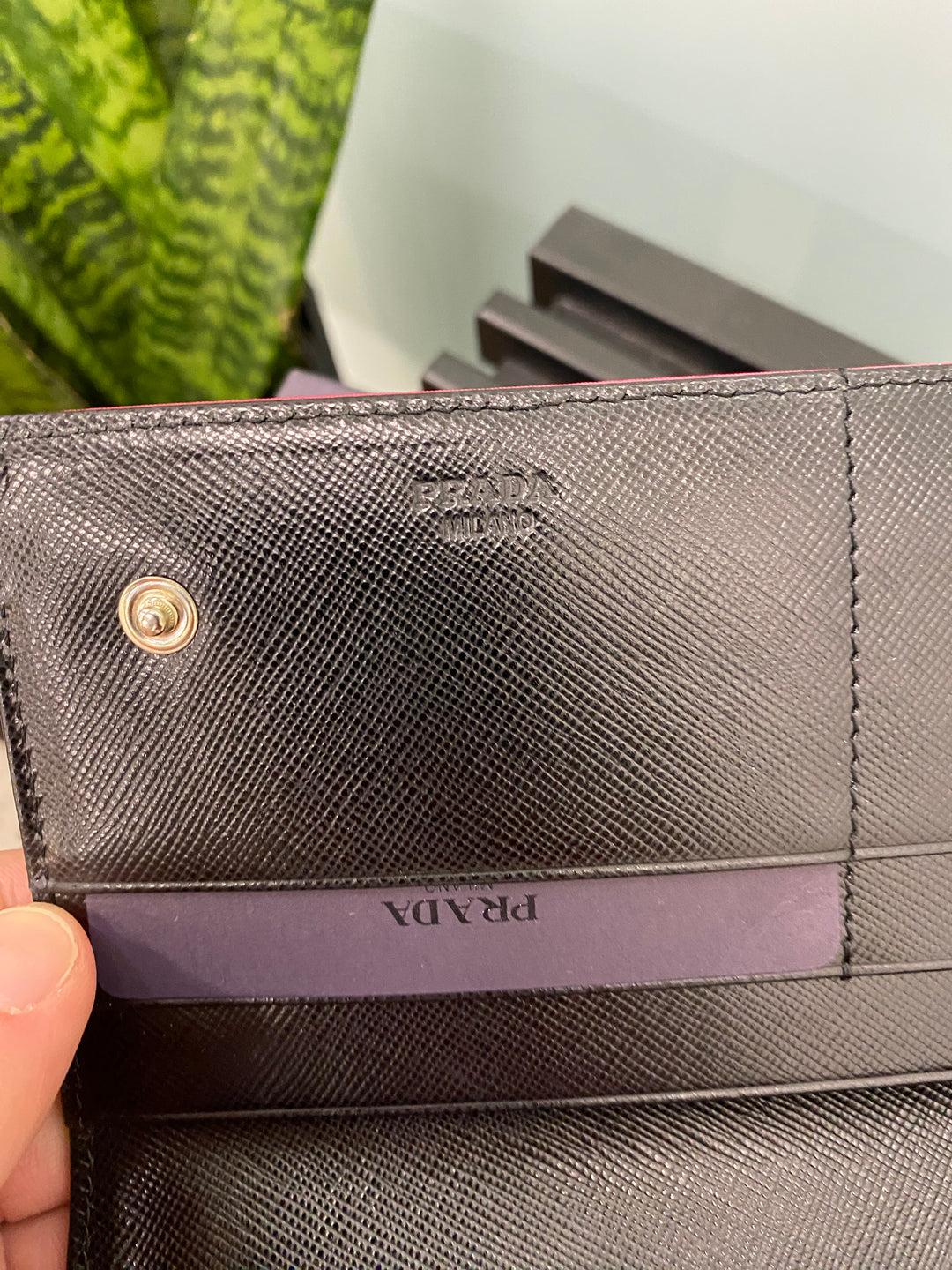 Prada Fuchsia Nylon Long Wallet (5077)