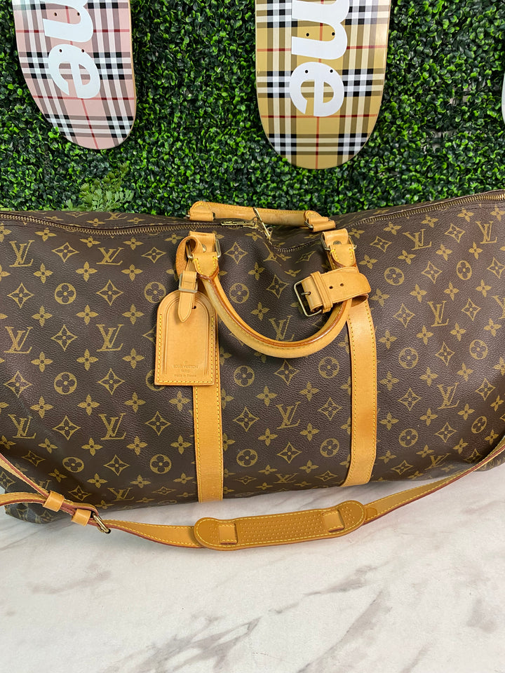 Louis Vuitton Monogram Keepall Bandouliere 60 (0647)