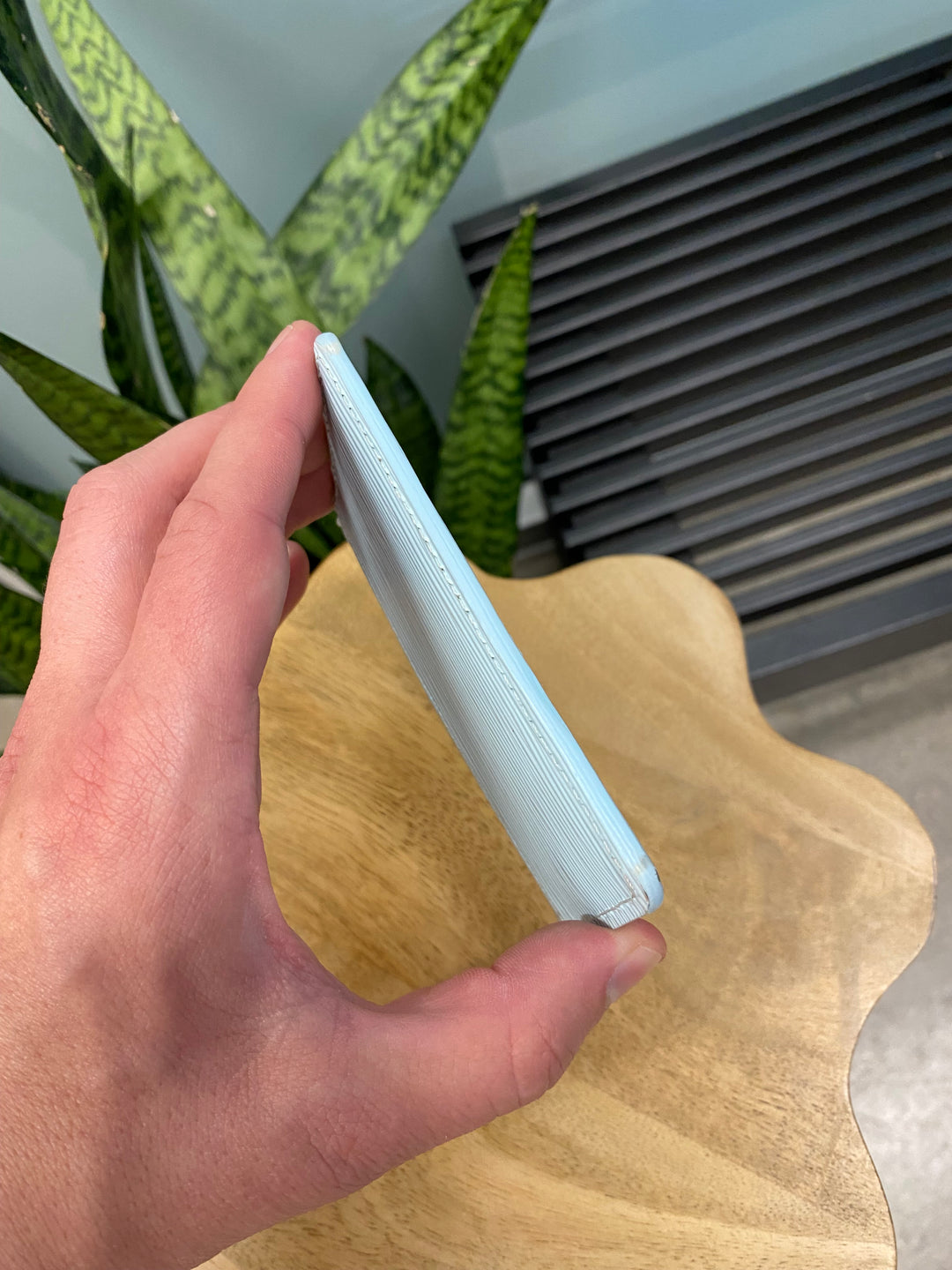 Louis Vuitton Ice Blue Epi Card Holder (5373)