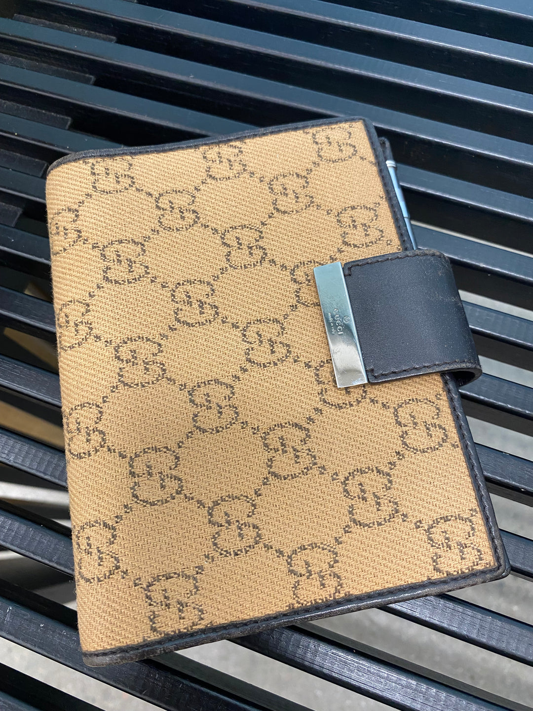 Gucci Tan GG Canvas Agenda PM (3524)