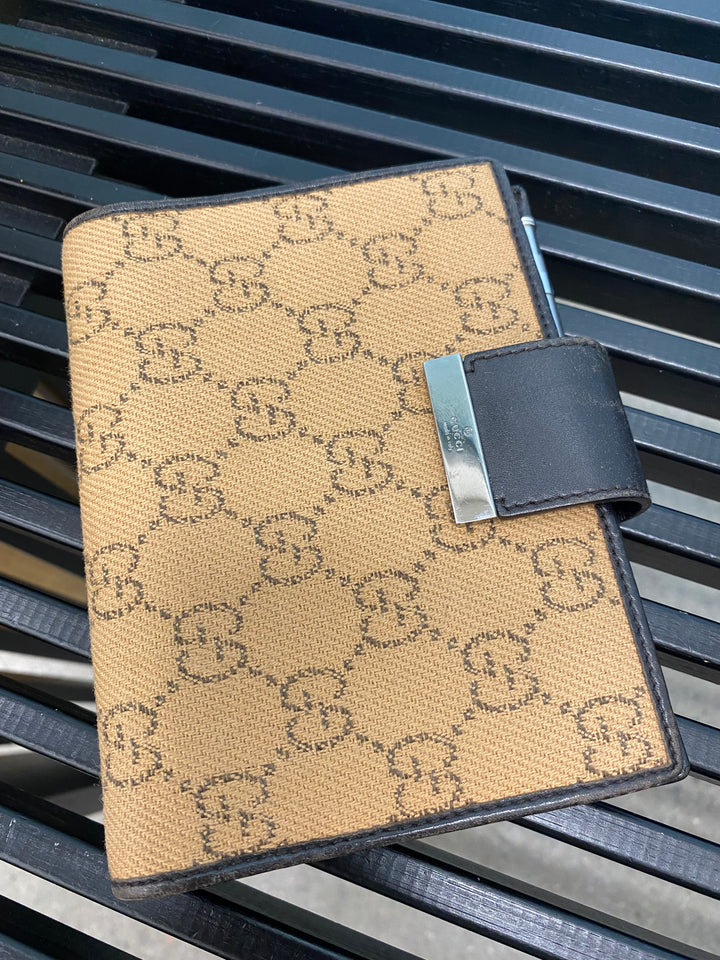 Gucci Tan GG Canvas Agenda PM (3524)