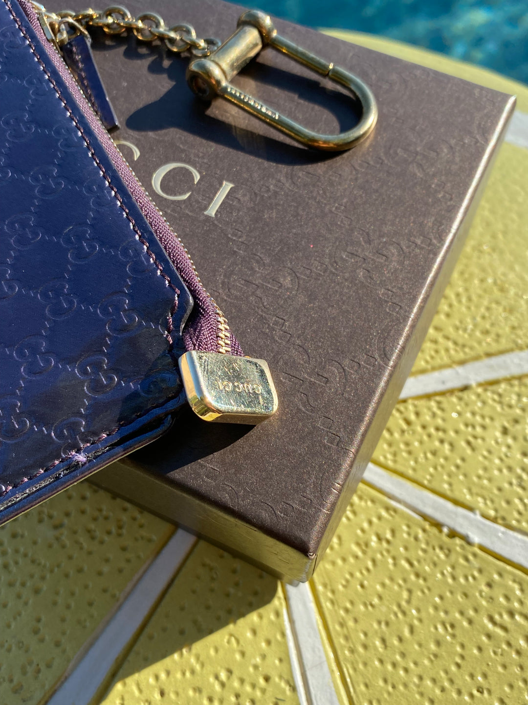 Gucci Burgundy Patent Leather Key Cles (1946)