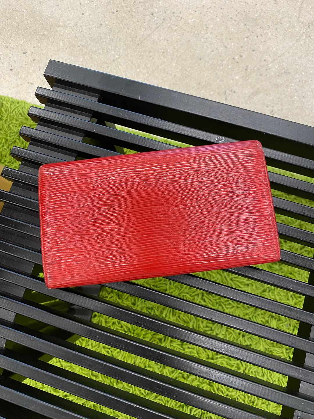 Louis Vuitton Red Epi Sarah Long Wallet (1957)