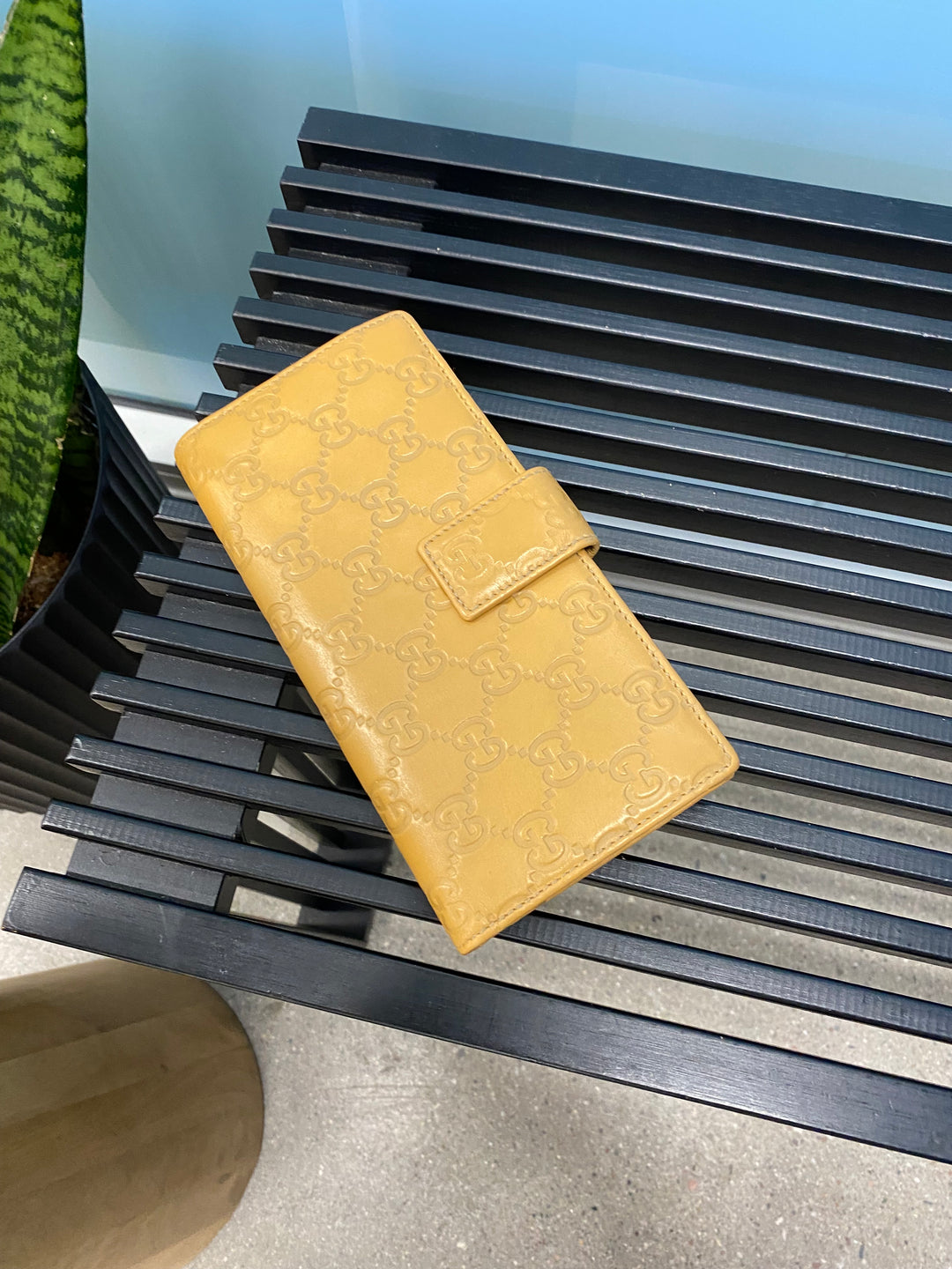 Gucci Yellow Guccissima Long Wallet (7353)