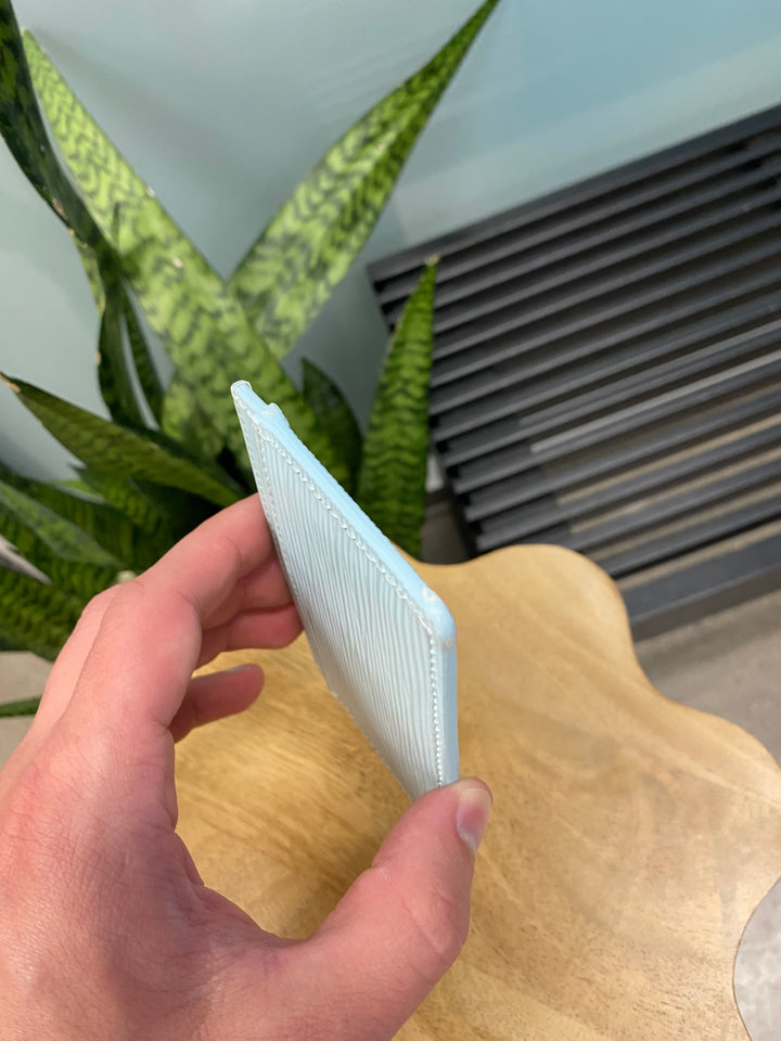 Louis Vuitton Ice Blue Epi Card Holder (5373)