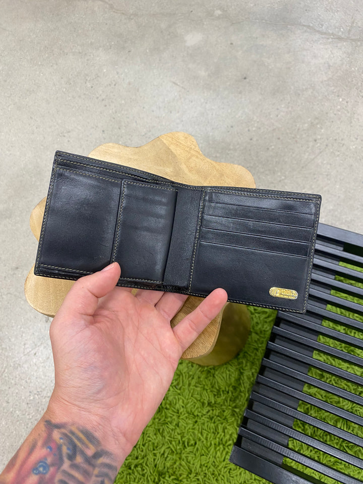 Fendi Pequin Canvas Billfold Wallet (7678)