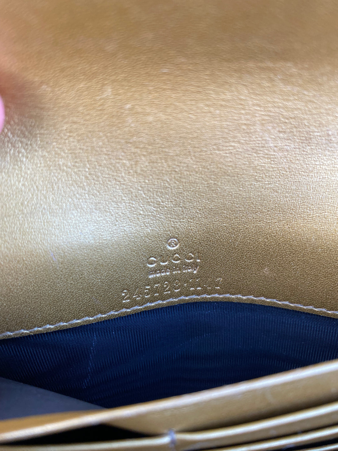 Gucci Gold Guccissima Heart Long Wallet (3867)