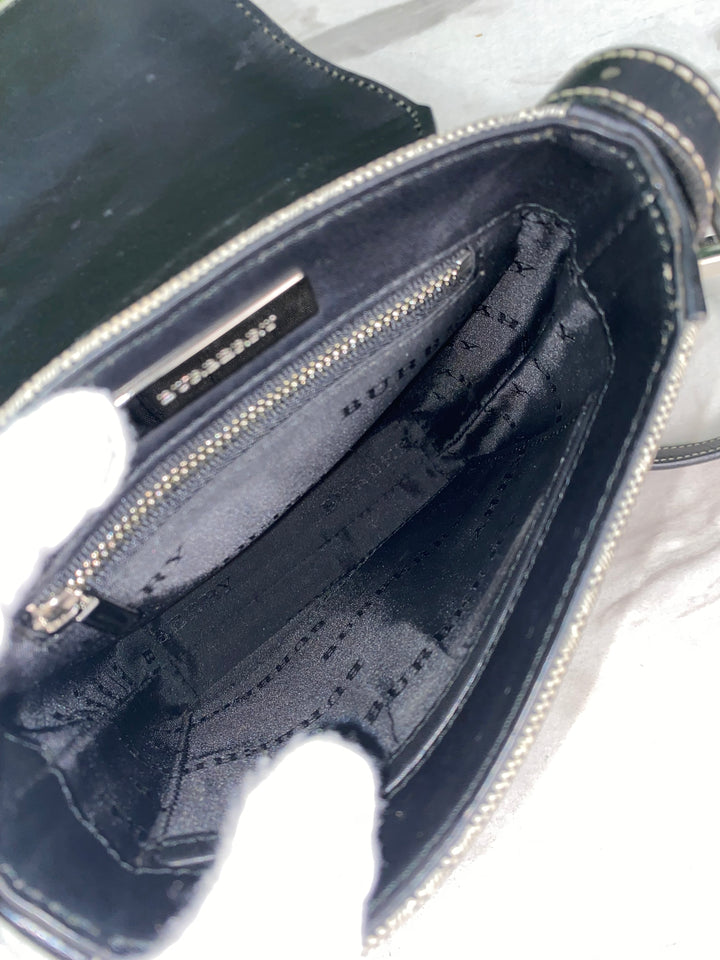 Burberry Grey Canvas Crossbody Bag (7102)