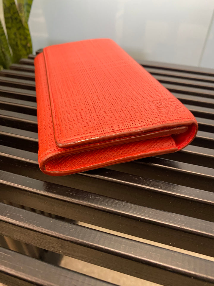 Loewe Red Leather Long Wallet (1920)